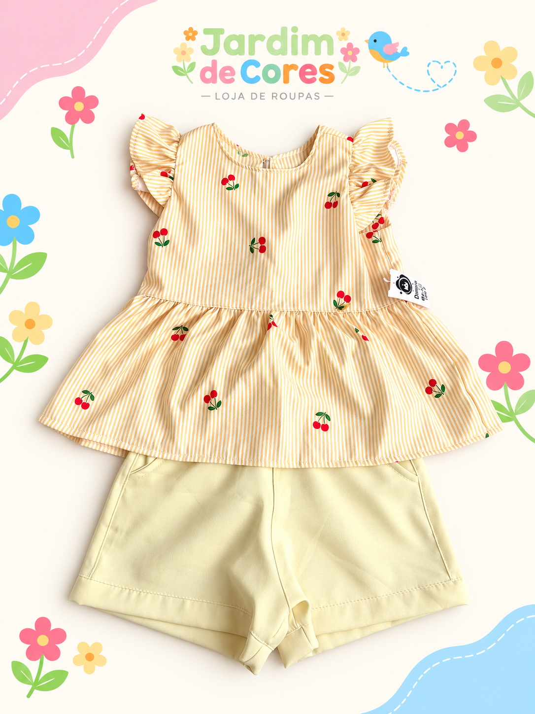 Conjunto Maria — Amarelo Twill